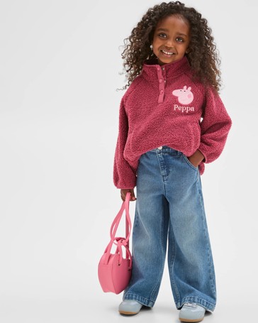 Peppa Pig Teddy Fleece Embroidered Jacket