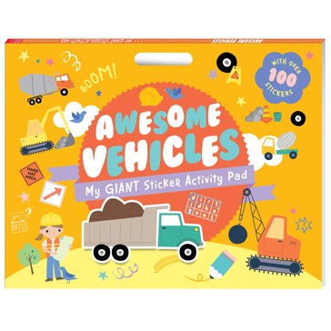My Giant Sticker Activity Pad: Awesome Vehicles - Book