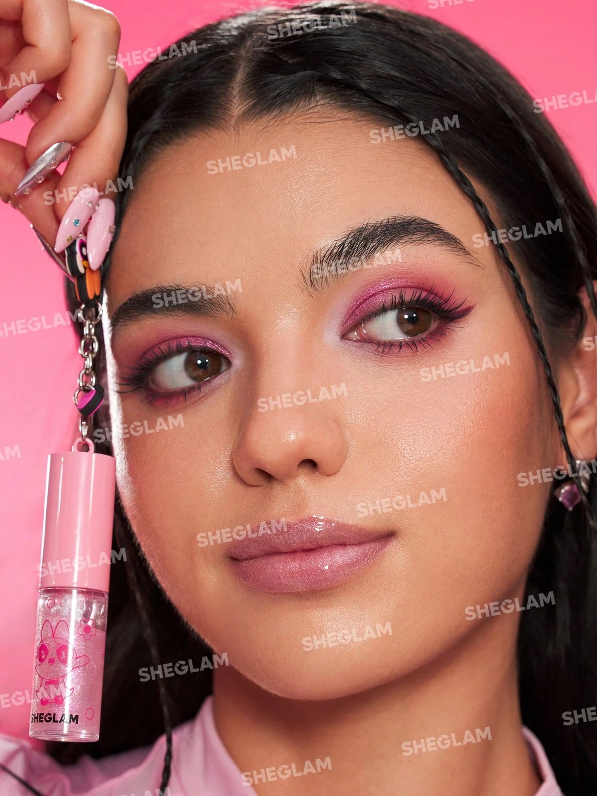 The Powerpuff Girls x SHEGLAM Super Trio Lip Gloss - Blossom 4 of 5
