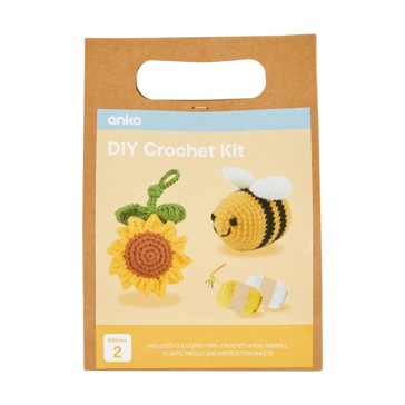 DIY Mini Crochet Kit, Bee - Anko