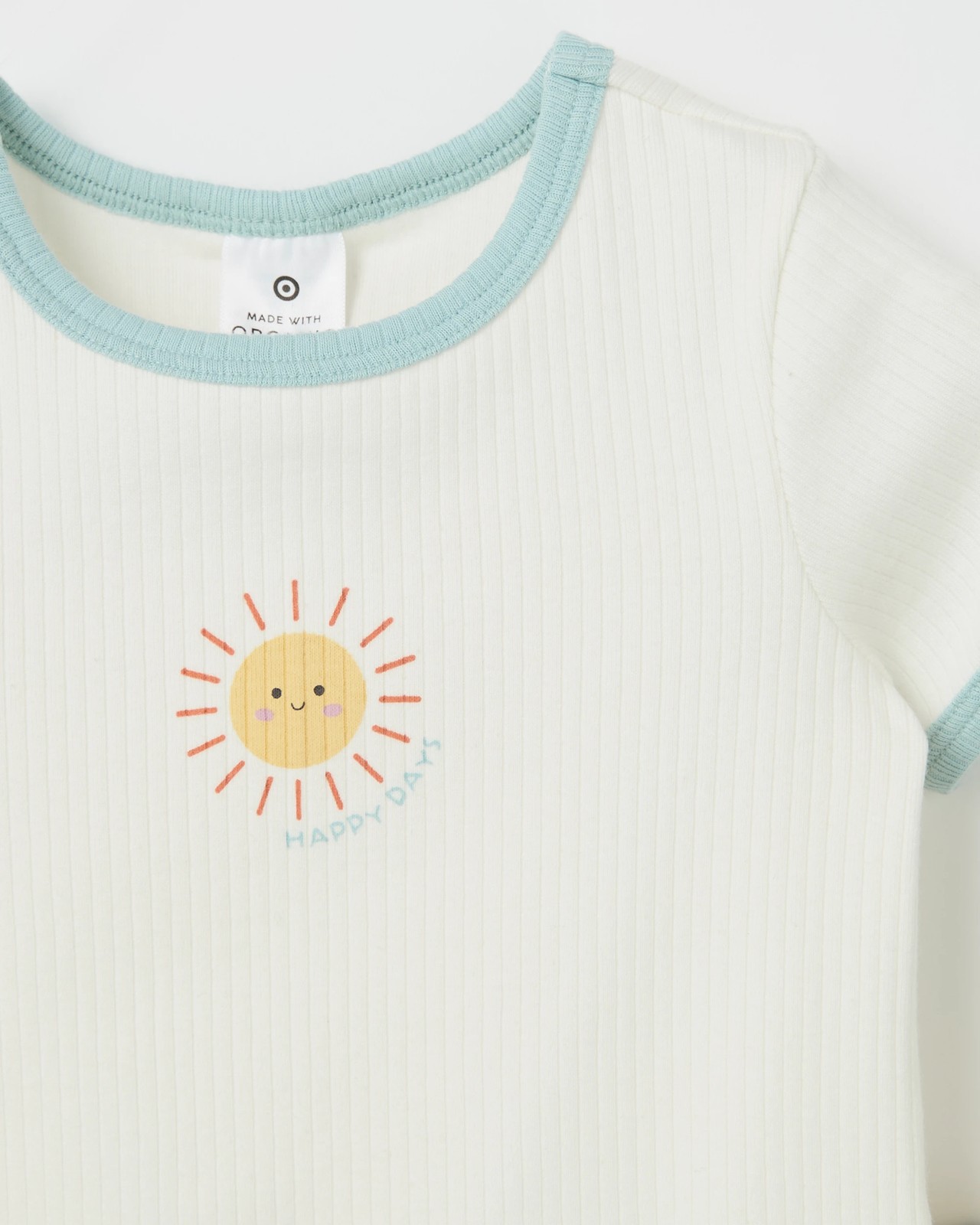 Baby Organic Cotton Ribbed Bodysuit and Leggings Set - Sunshine Neutral 5 of 6