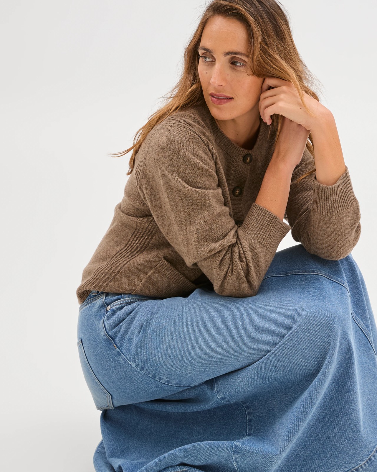 Denim Maxi Skirt 6 of 6