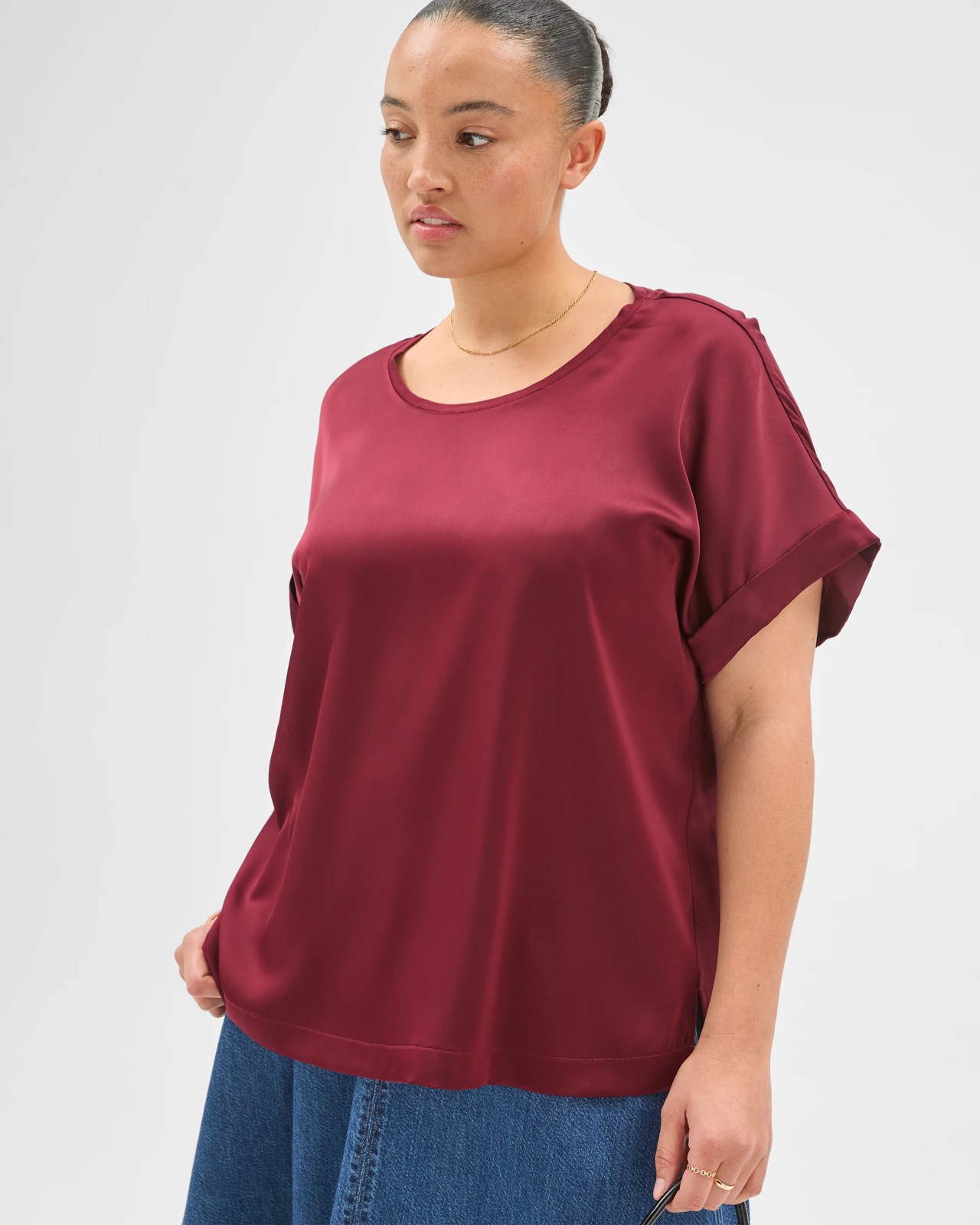 Plus Size Mixed Media Top 5 of 5