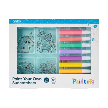 Paint Your Own Suncatchers, 17 Piece Set - Anko
