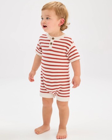 Baby Organic Cotton Knit Romper