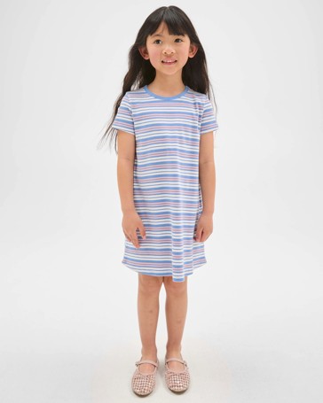 Australian Cotton A-Line Rib Knit Dress