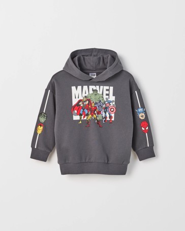 Marvel Australian Cotton Blend Drop Shoulder Hoodie