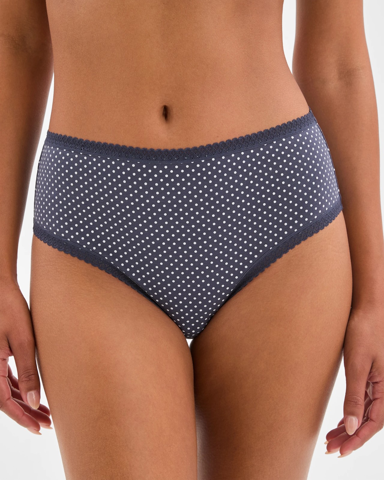 Australian Cotton Blend 5 Pack Elevated Full Briefs - Navy Floral 2 of 4