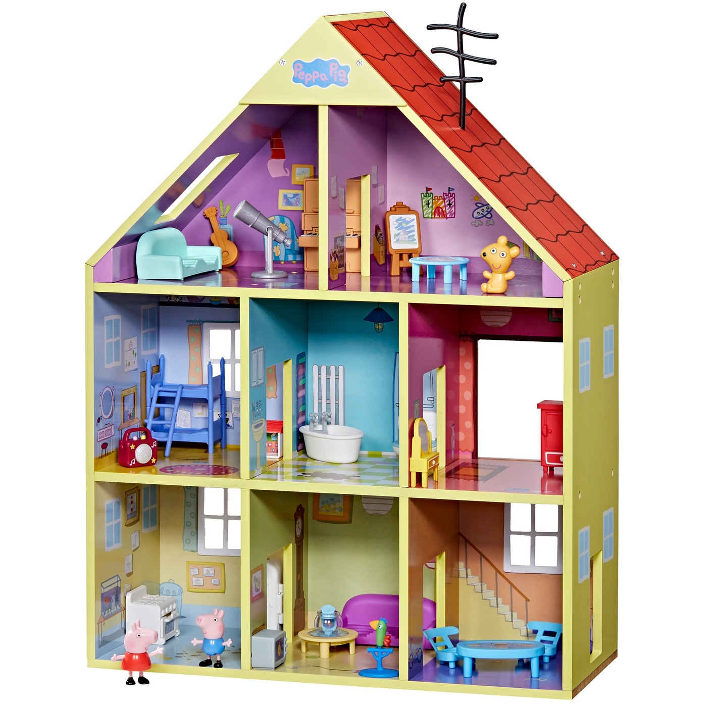Peppa Pig Wooden Deluxe Playhouse 3 of 4