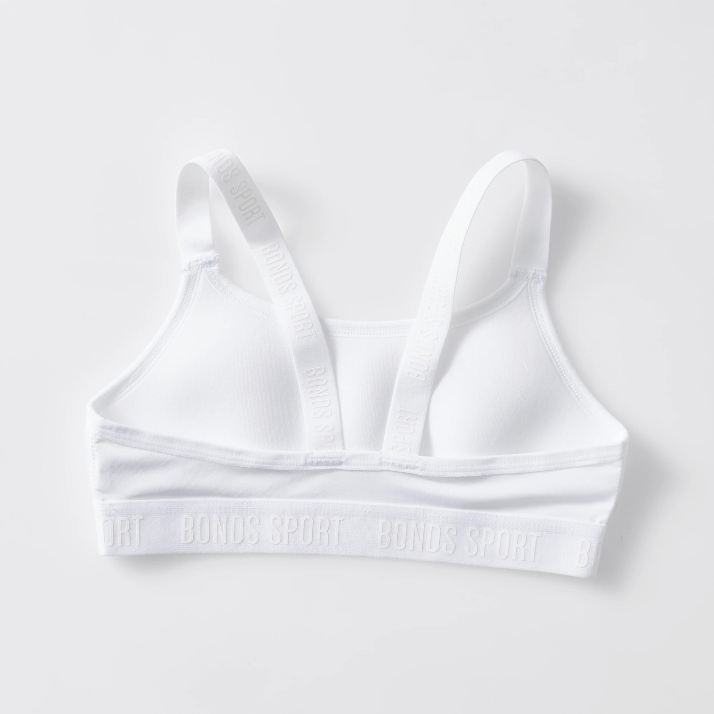 Bonds Performance Micro Crop Top - White 3 of 3
