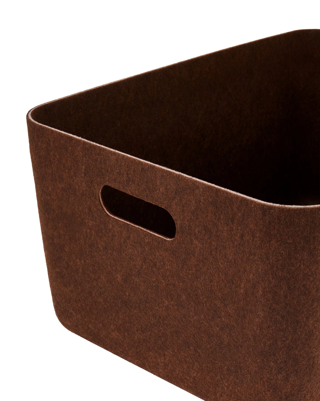 Anko Moulded Felt Basket - Chocolate 3 of 5