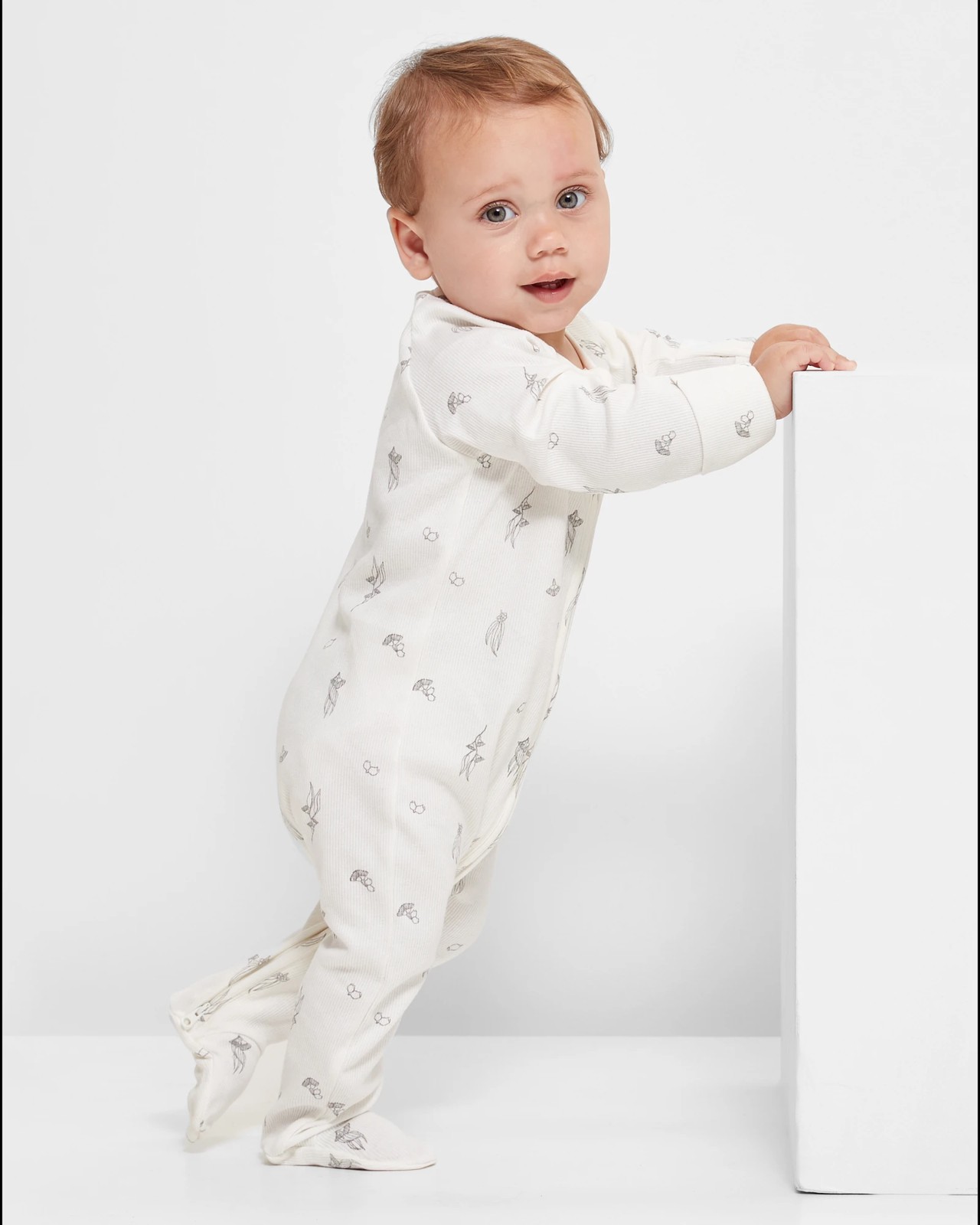 Baby Organic Cotton Rib Zip Coverall 5 of 5