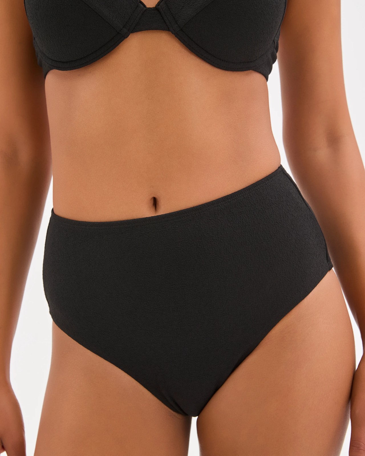 Shape Your Body Resort High Waisted Soft Textured Swim Bikini Bottoms 3 of 5