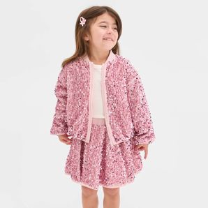 Sequin Long Sleeve Bomber Jacket product image