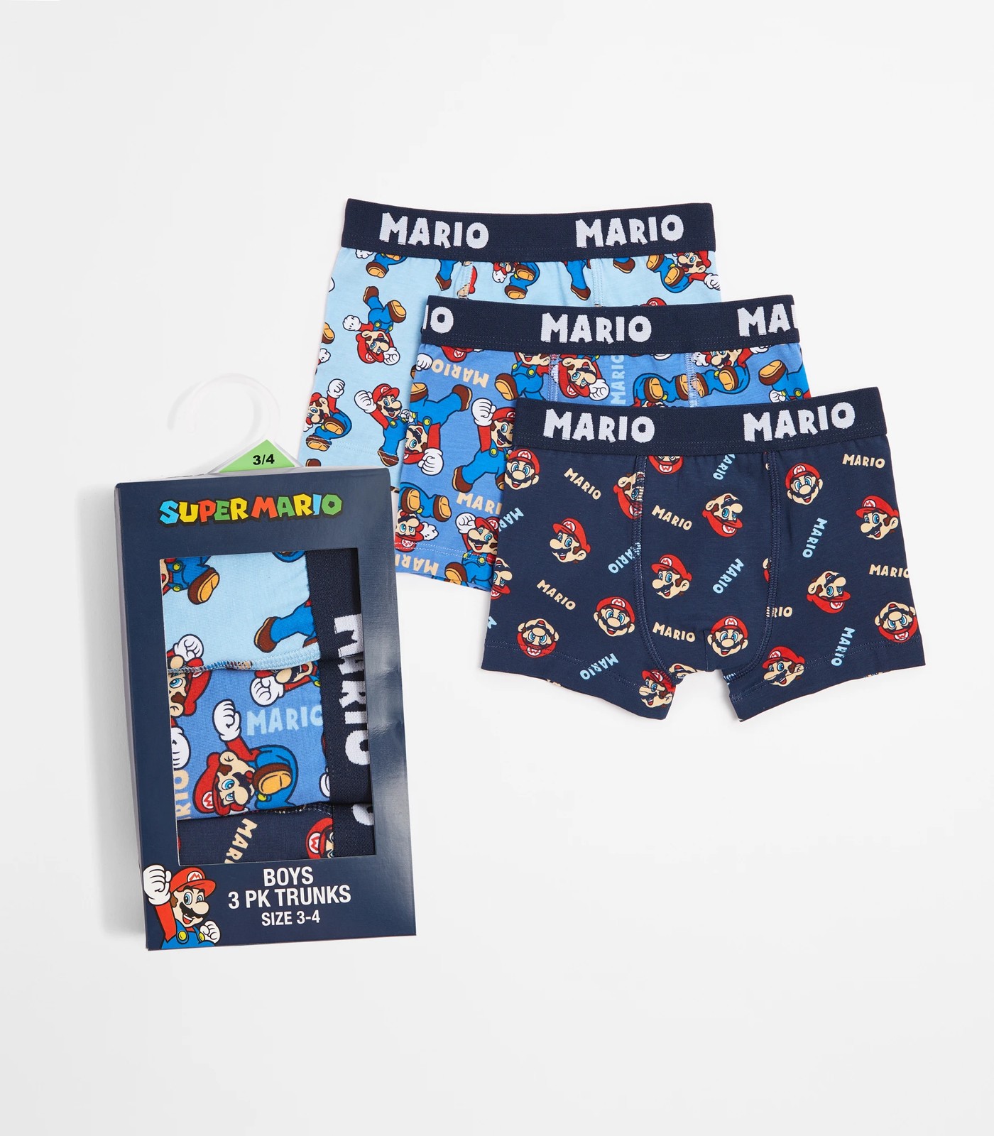 Super Mario Trunks Gifting 3 Pack Pack