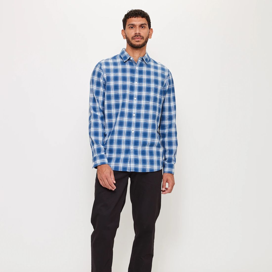 Linen Blend Flannelette Shirt Target Australia