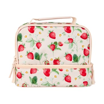 Strawberries Insulated Twin Deck Lunch Bag - Anko