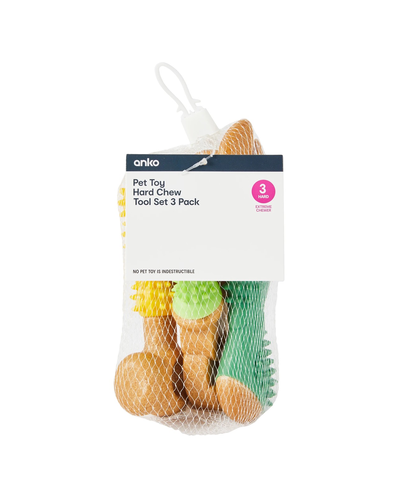 3 Pack Pet Toy Hard Chew Tool Set - Anko 5 of 5