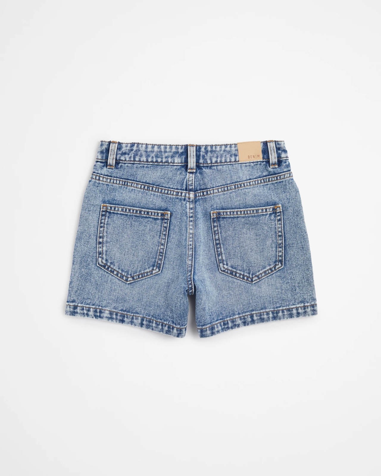 Girls Denim Shorts Mid Wash Target Australia