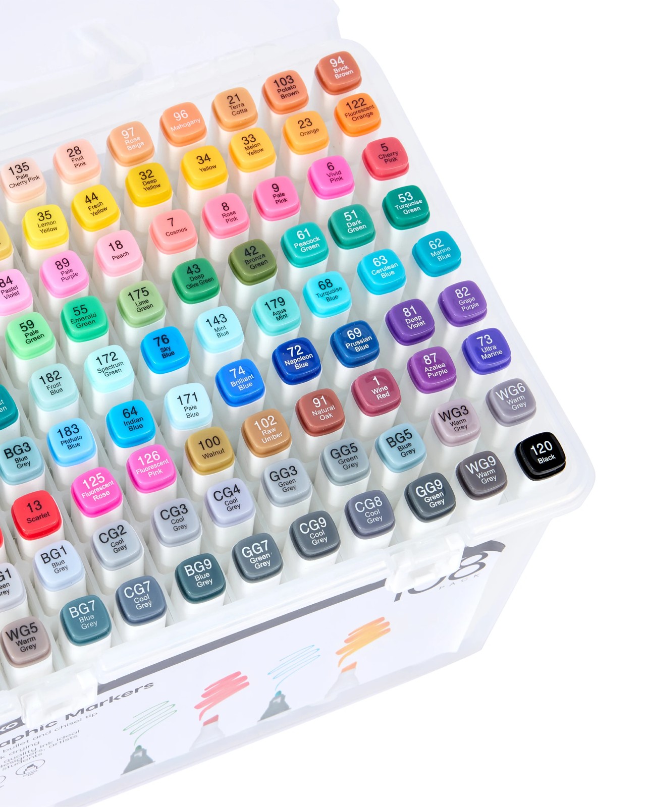 108 Pack Graphic Markers - Anko 3 of 5