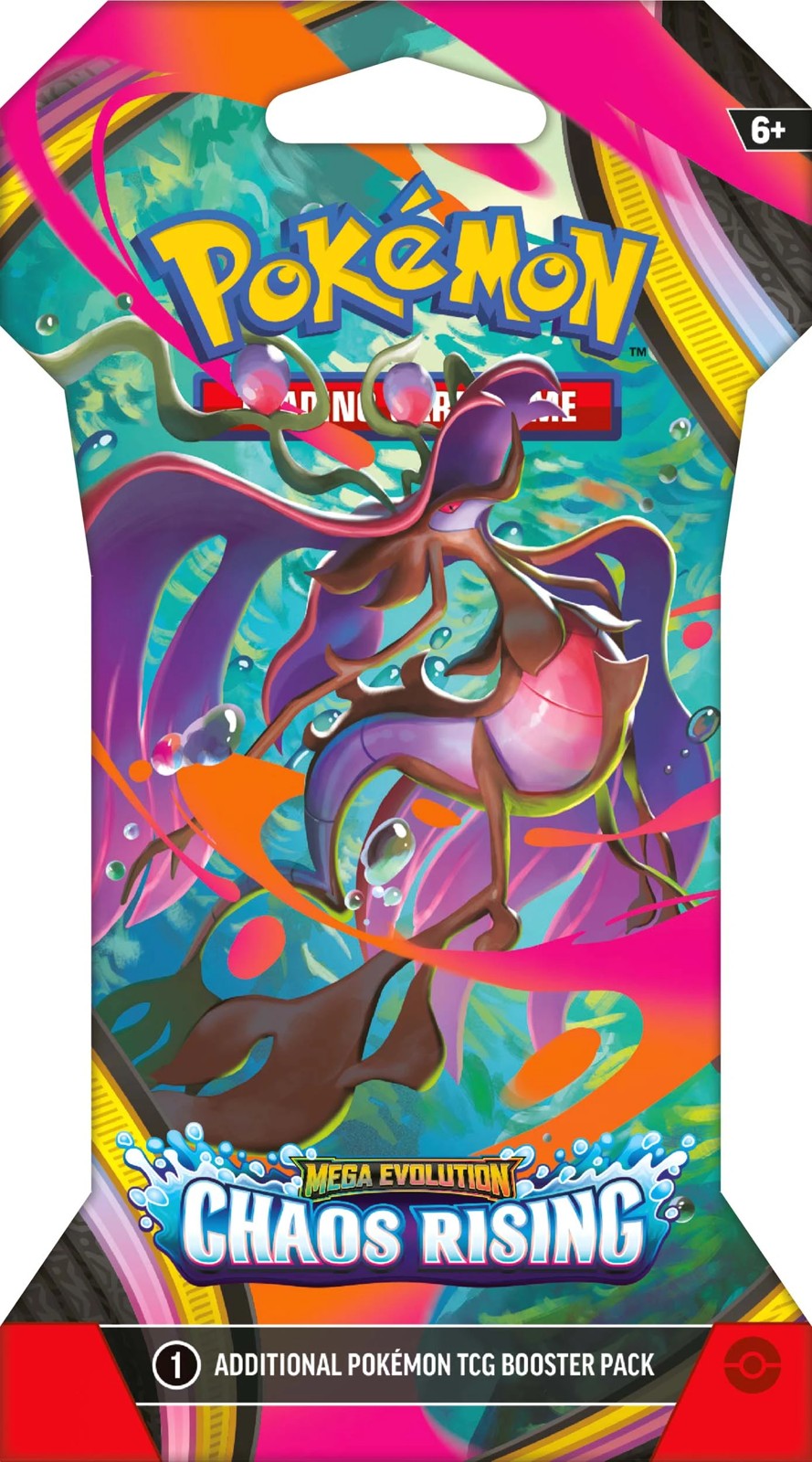 Pre-Order Pokemon TCG: Mega Evolution—Chaos Rising Sleeved Booster - Assorted 5 of 6