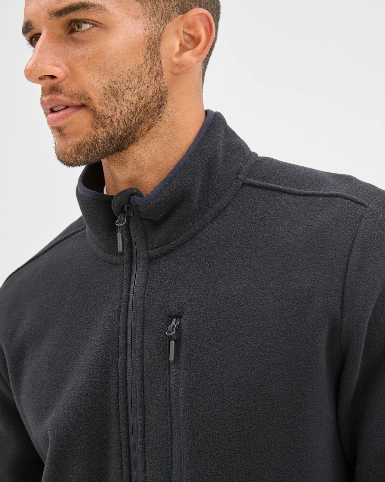 Active Polar Fleece Zip Through Jacket - Black 5 of 6