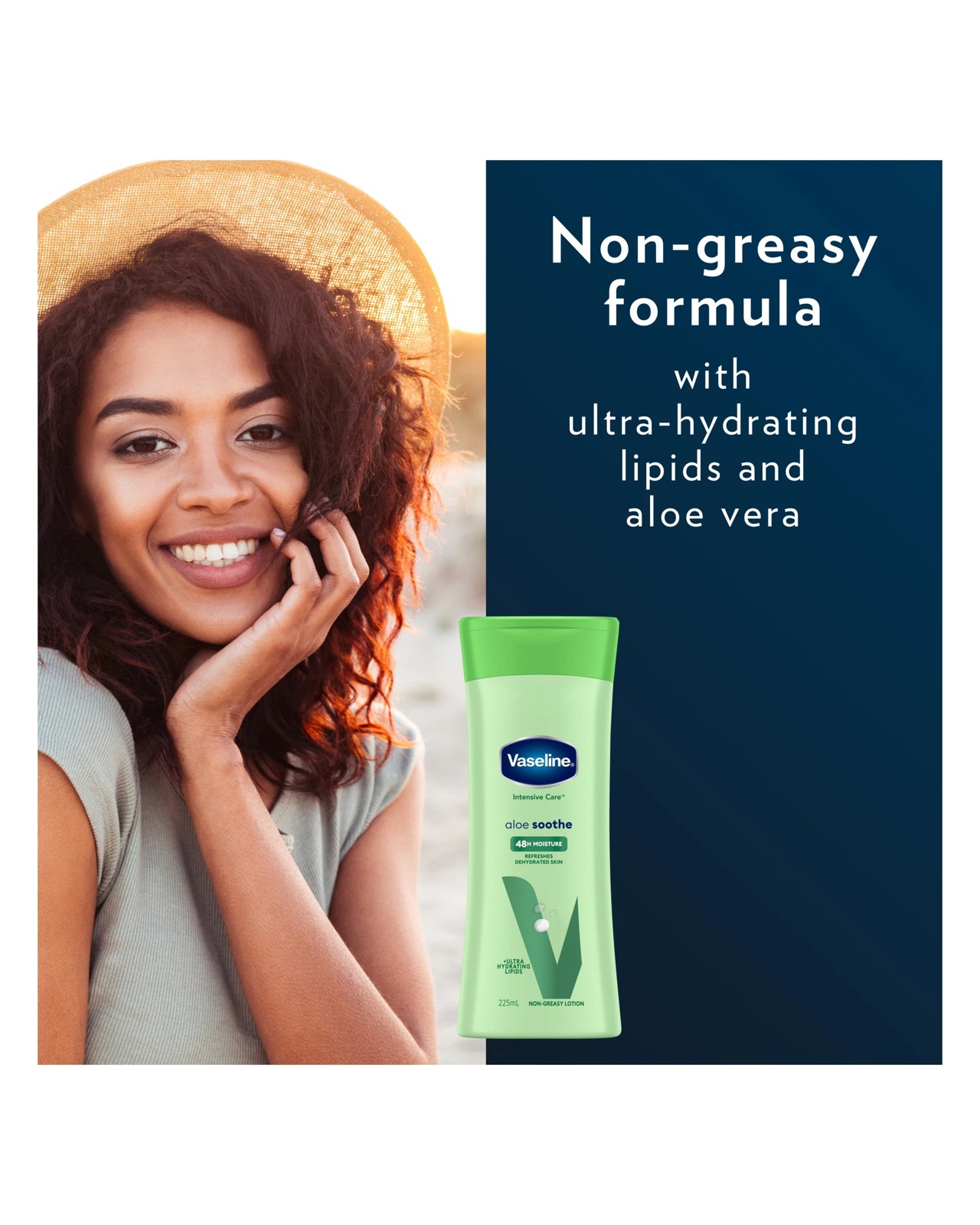 Vaseline Intensive Care Aloe Soothe 48H Moisture Body Lotion 225ml - Ultra Hydrating Lipids 4 of 6
