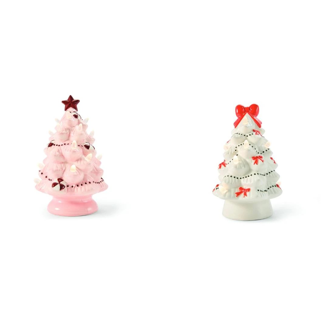 Anko Battery Operated LED Light Up Ceramic Tree - Assorted 3 of 6