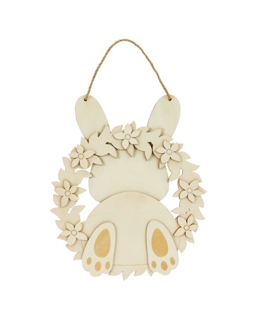 Anko Wood Blank Hanging Bunny
