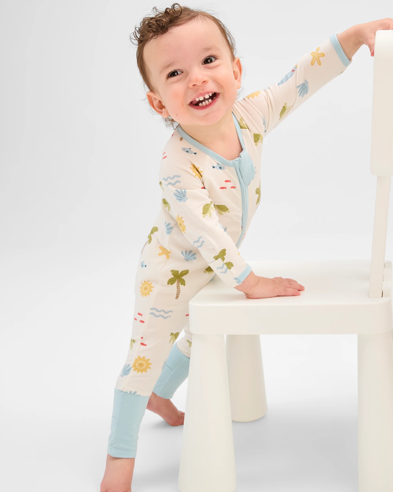 Baby Organic Cotton Footless Coverall 5 of 5