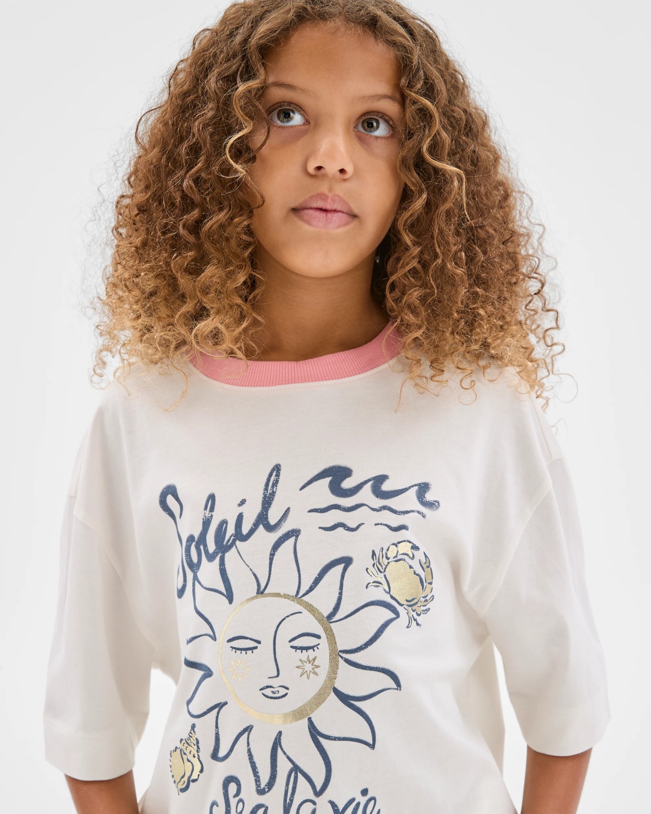 Australian Cotton Oversized T-Shirt - Soleil Sun Cream 3 of 6
