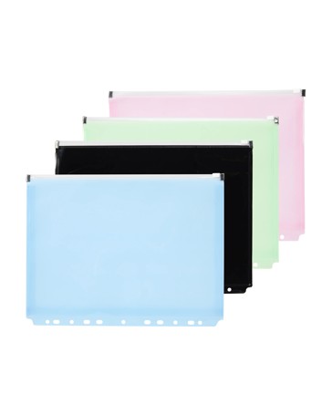 Anko 4 Pack A4 Binder Wallet with Zip