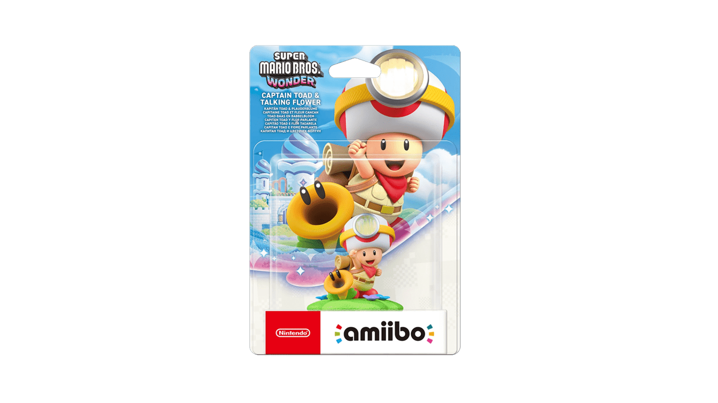 Super Mario Bros. Wonder Collection Captain Toad & Talking Flower Amiibo 2 of 2
