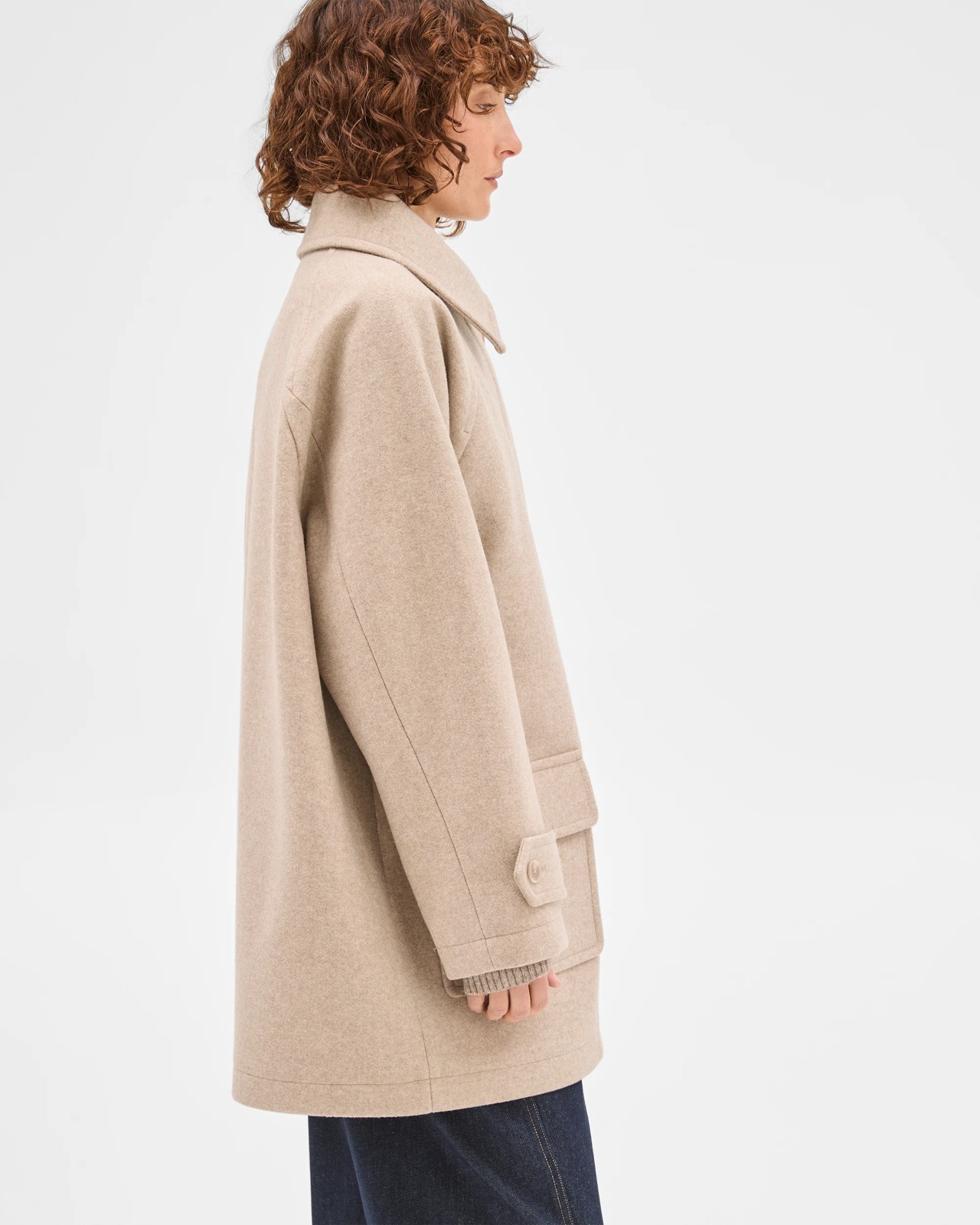 Long Sleeve Relaxed Car Coat 5 of 5