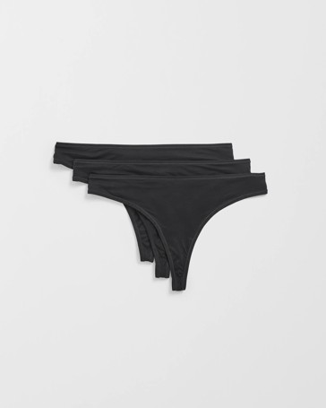 3 Pack Soft Comfort G-String Briefs