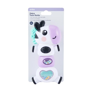 Zebra Twist Rattle - Anko