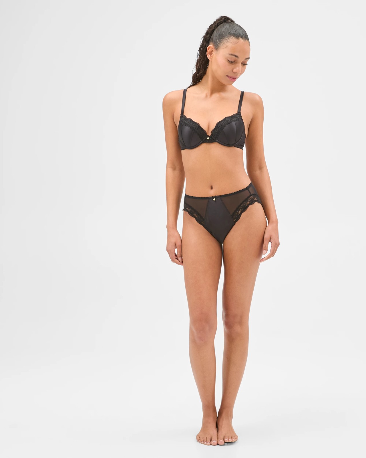 Wren Co-Ord High Cut Briefs - Black 2 of 5