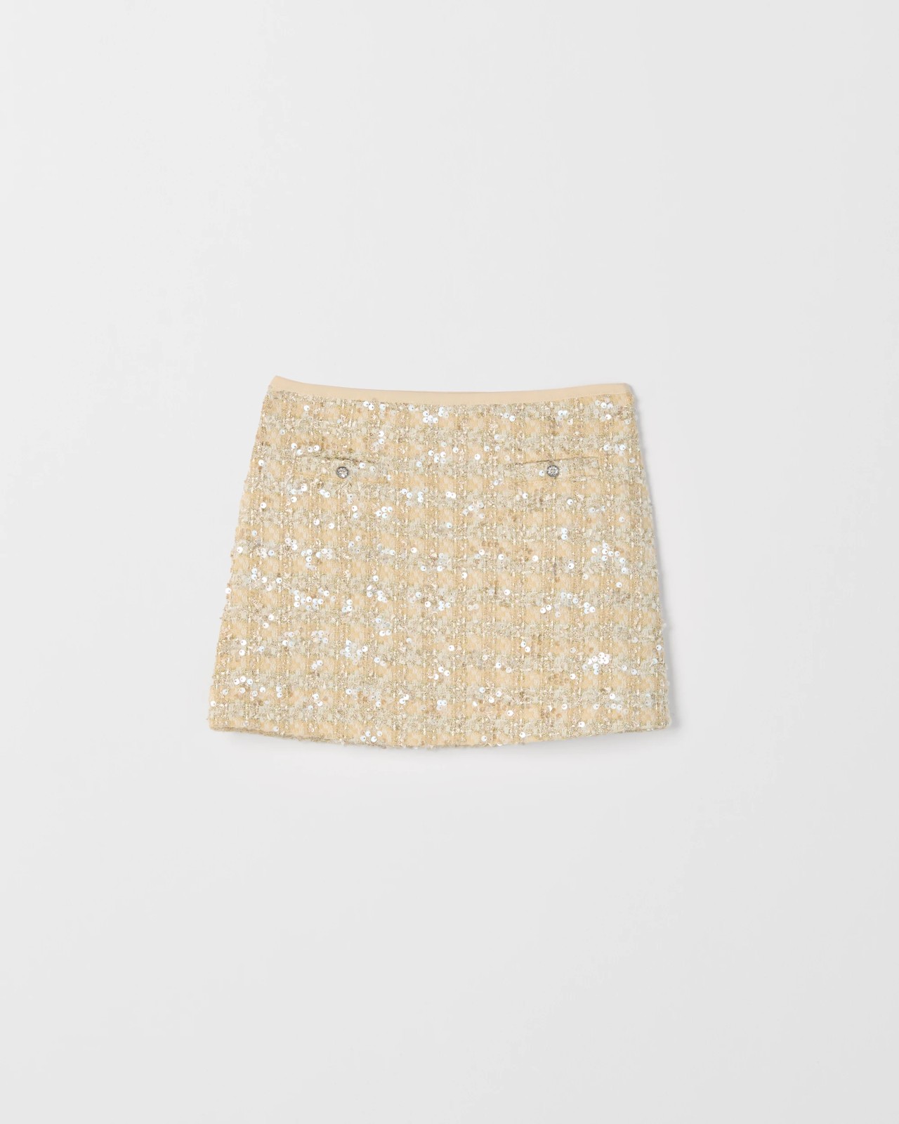 Sequin Tweed Skirt 5 of 6