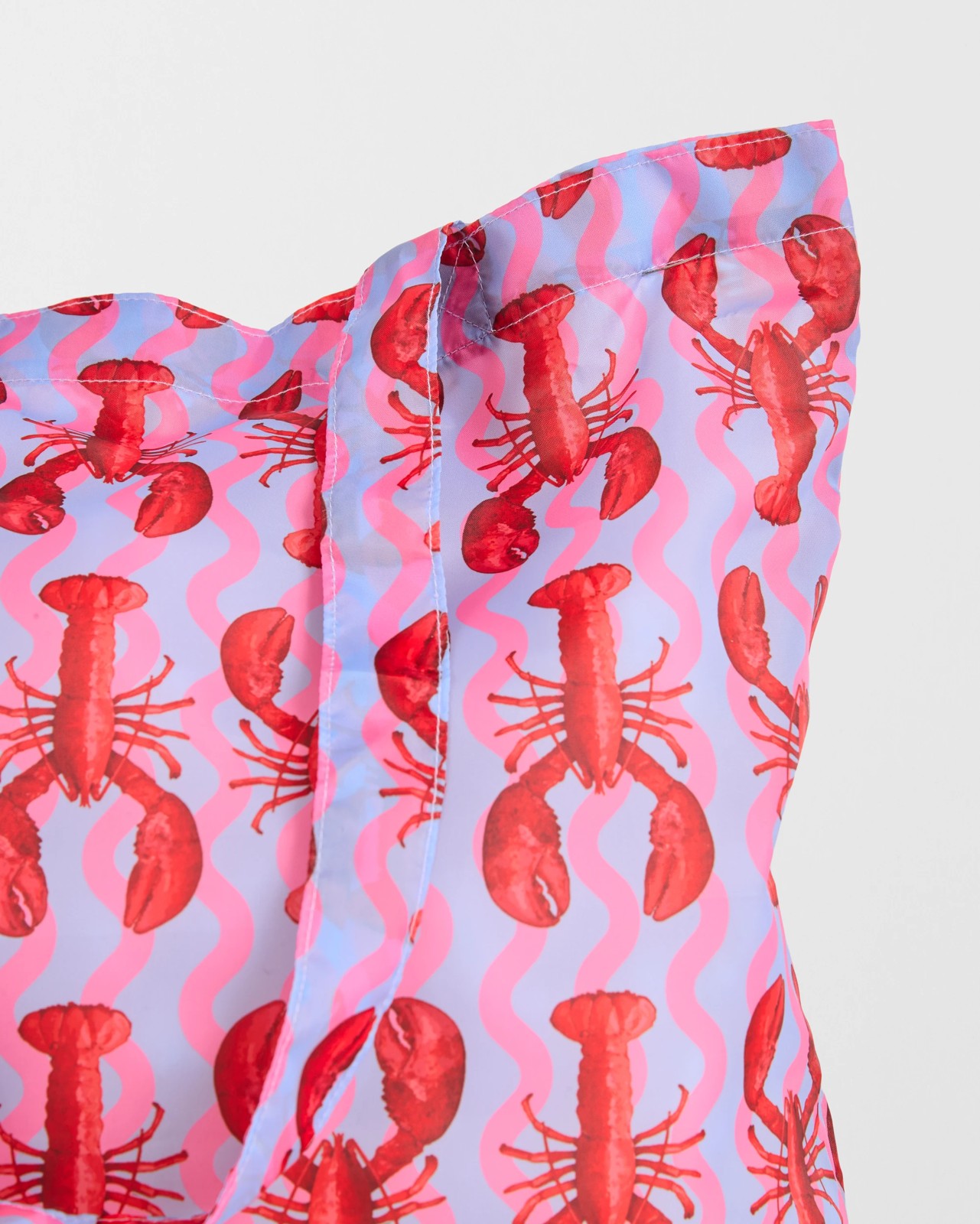 Fold Up Shopper Tote Bag - Red Lobsters 3 of 3