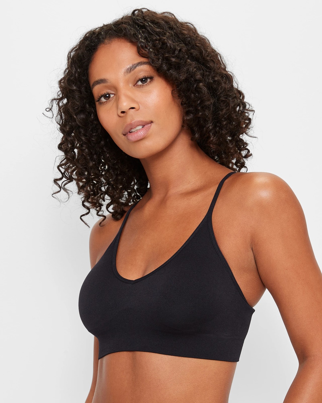 Seamfree Low Impact Sports Crop Top - Black