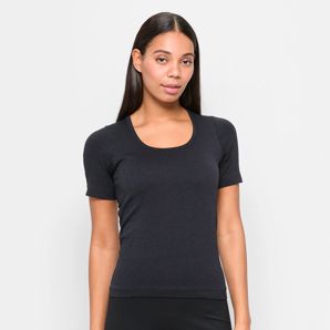 Active Studio Ribbed T-Shirt with Shelf Bra product image