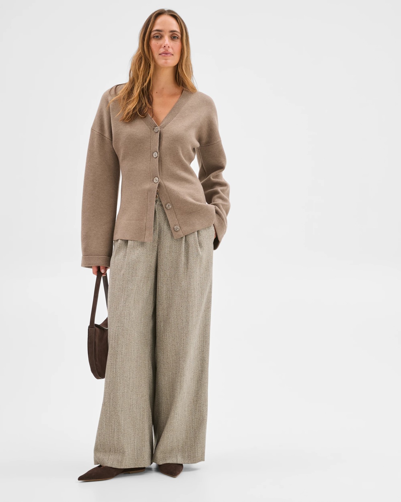 Preview Longline Knit Cardigan - Moon Grey Marle 5 of 6