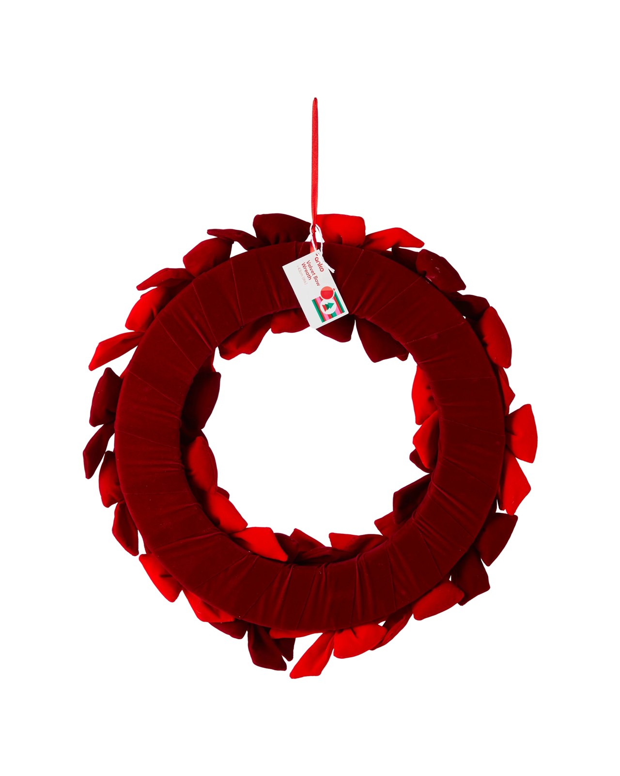 Anko Velvet Bow Wreath 4 of 4