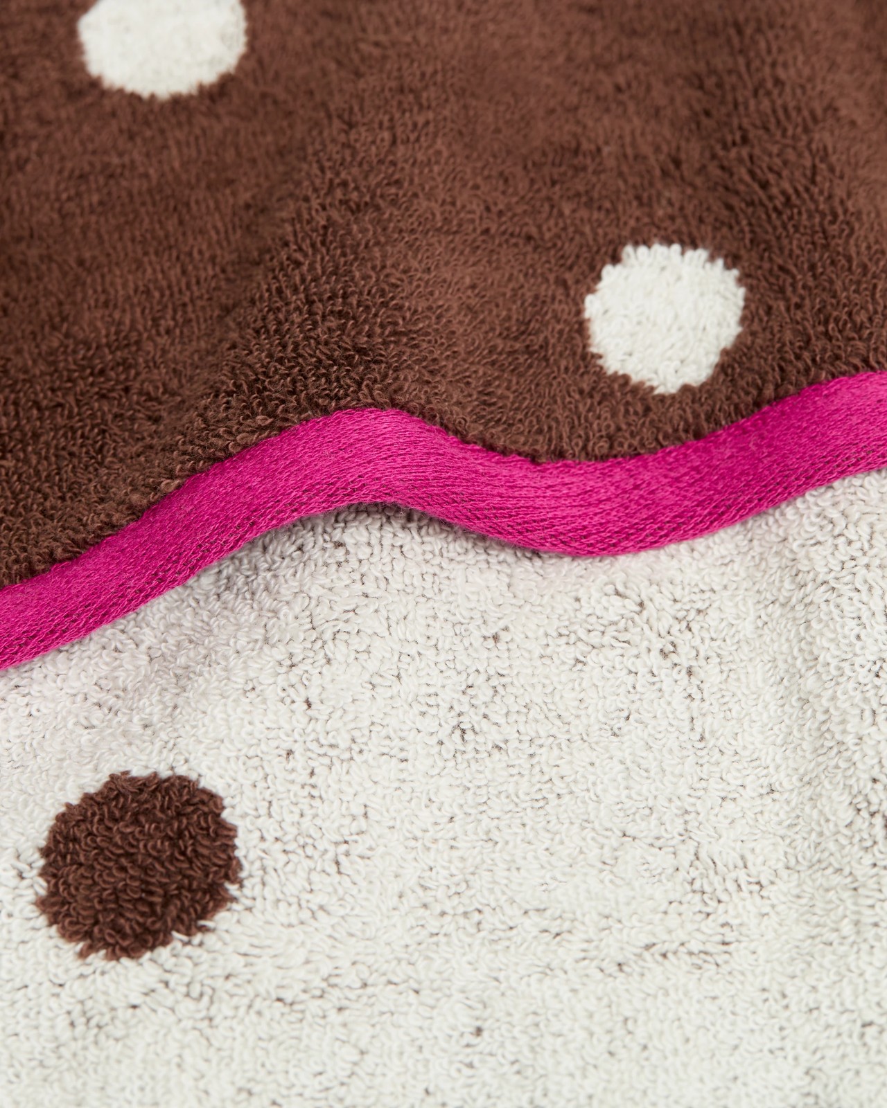 Senna Australian Cotton Polka Dot Bath Towel - Tiramisu 3 of 3