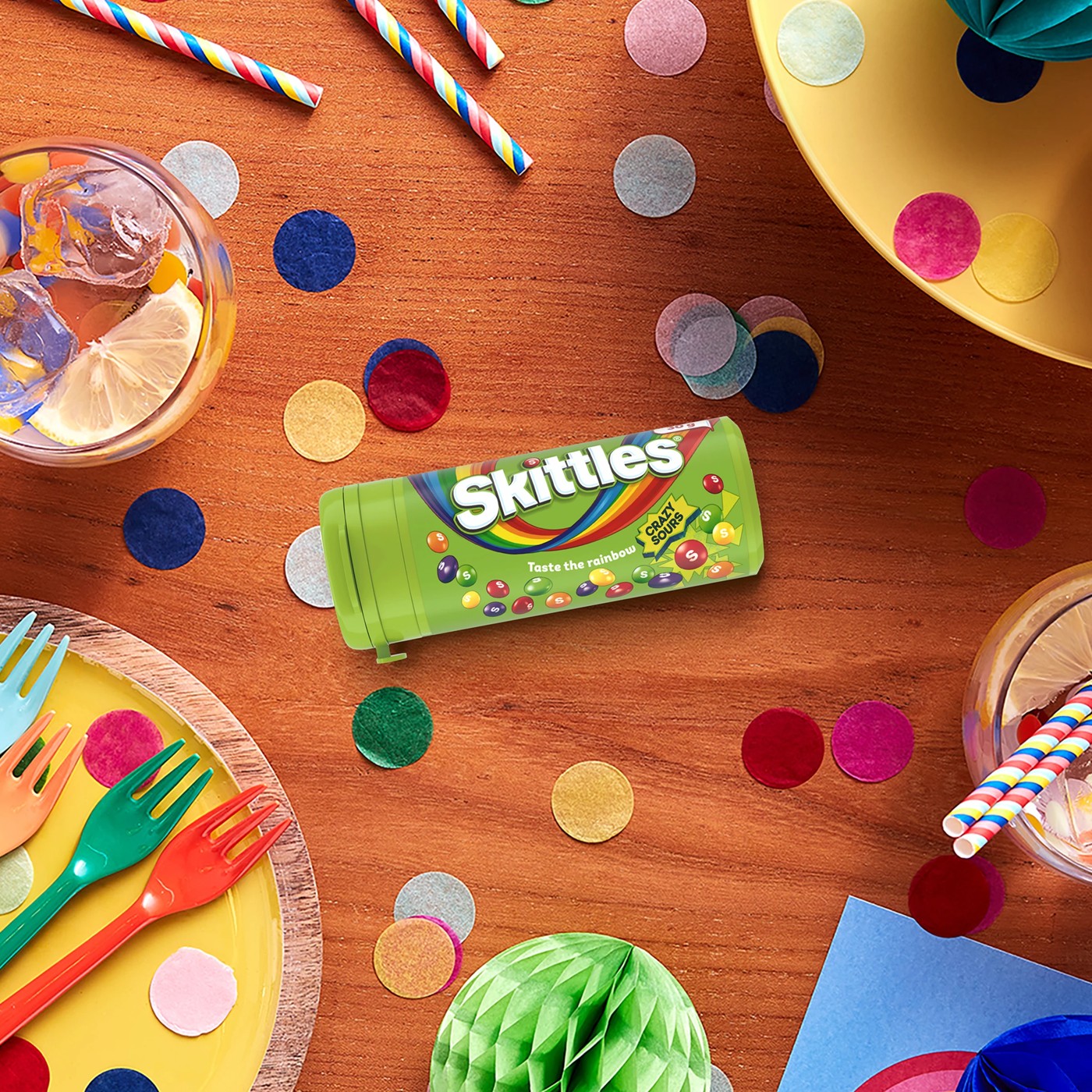 Skittles Crazy Sours Chewy Lollies Tube 30g 4 of 6