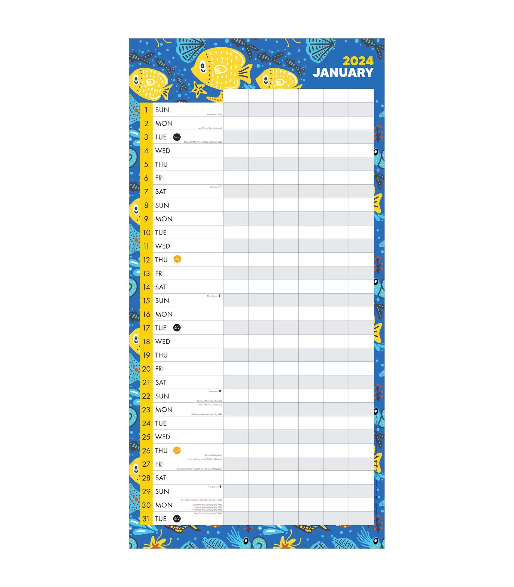 2024 Family Planner Square Calendar Target Australia   68484330 IMG 001