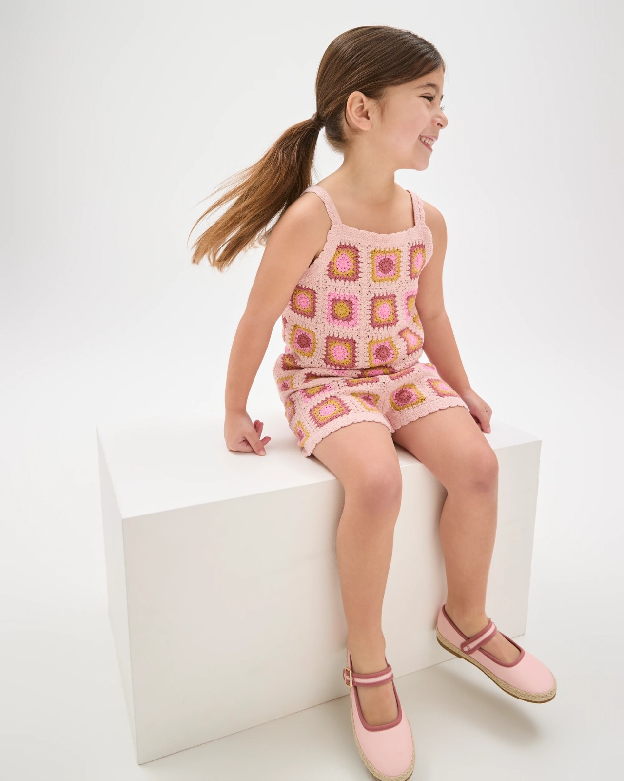 Australian Cotton Blend Crochet Tank Top and Shorts Set 4 of 6