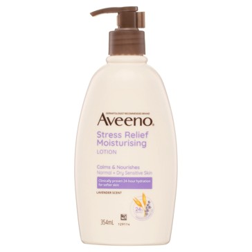 Aveeno Active Naturals Stress Relief Moisturising Lotion 354ml - Lavender, Chamomile & Ylang-Ylang
