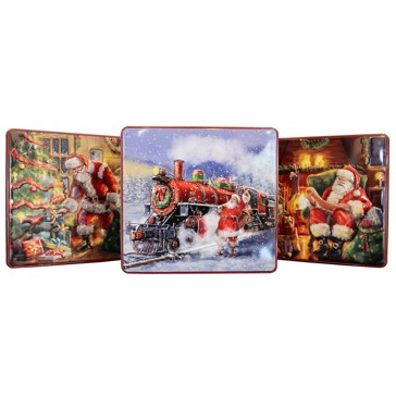 Traditional Square Cookie Tin 500g, Assorted - Anko