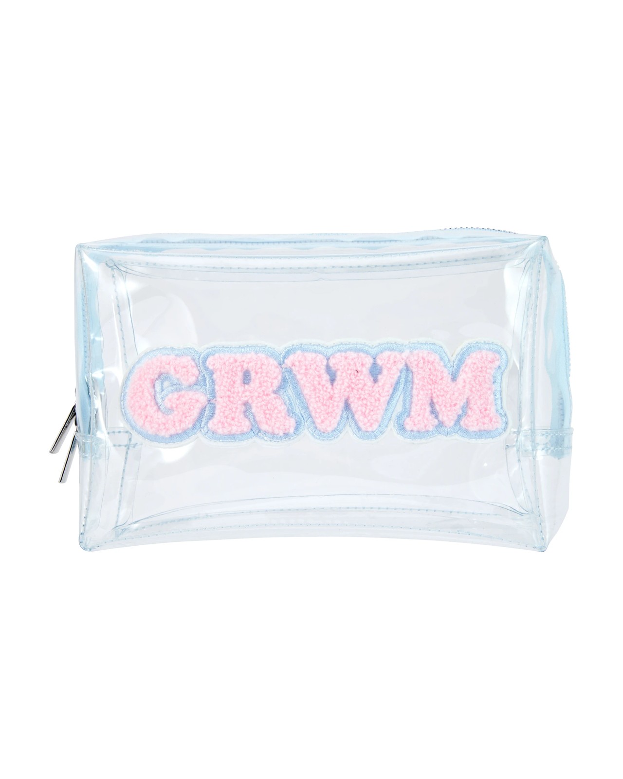 OXX Cosmetics Makeup Bag, Slogan - Blue and Pink 3 of 4